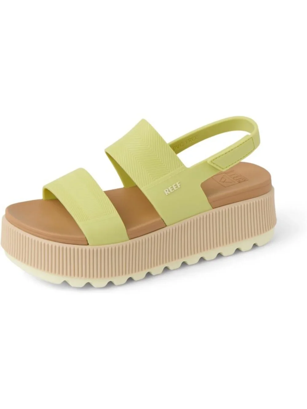 Women's Lime Sherbet Water Vista Higher Open Toe Platform Wedge Sandal Shoes